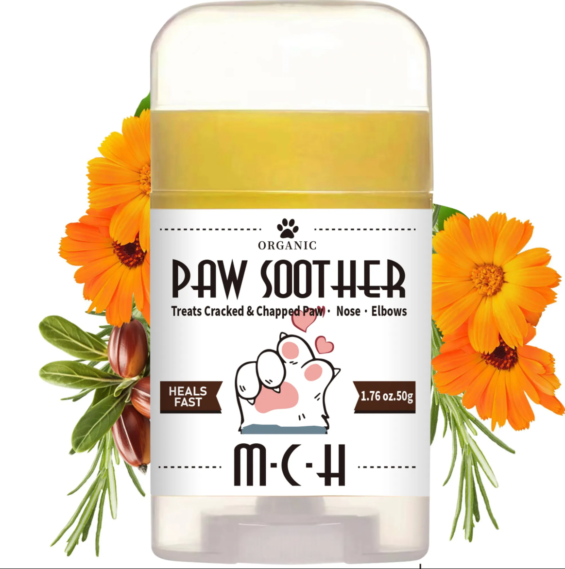 Natural Organic Dog Nose Heals Paw Wax Moisturizing Cracked Protectors Soothing Pad Lotion